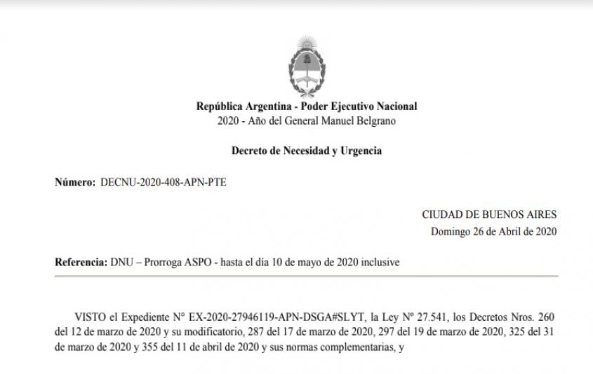 DECRETO DNU 408