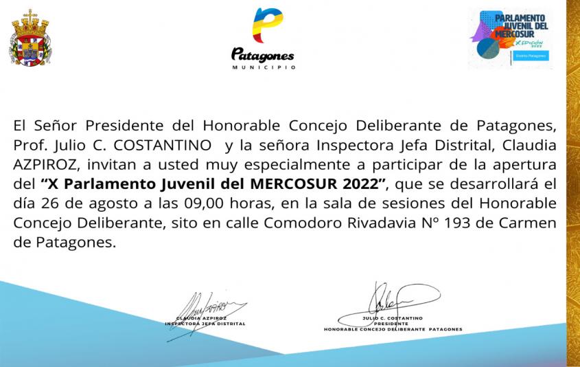 X PARLAMENTO JUVENIL DEL MERCOSUR