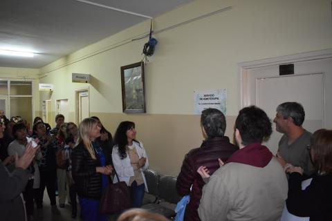  EL SECTOR DE HEMOTERAPIA DEL “PEDRO ECAY” LLEVA EL NOMBRE DE CLAUDIA AMARAL