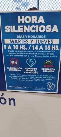 SUPERMERCADO LA ANÓNIMA SE SUMA A LA HORA SILENCIOSA